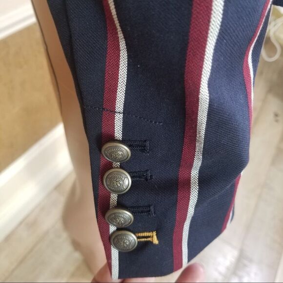 NWT Tommy Hilfiger blue stripe 2 buttons blazer 12 - Picture 4 of 14